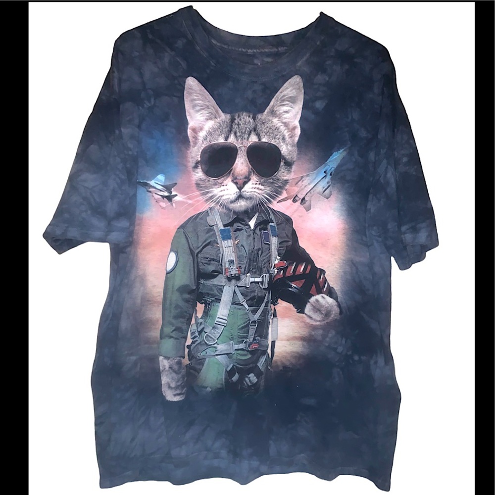 Top Gun Style The Mountain Graphic T-shirt sz XL Tom Cruise parody - Picture 1 of 4